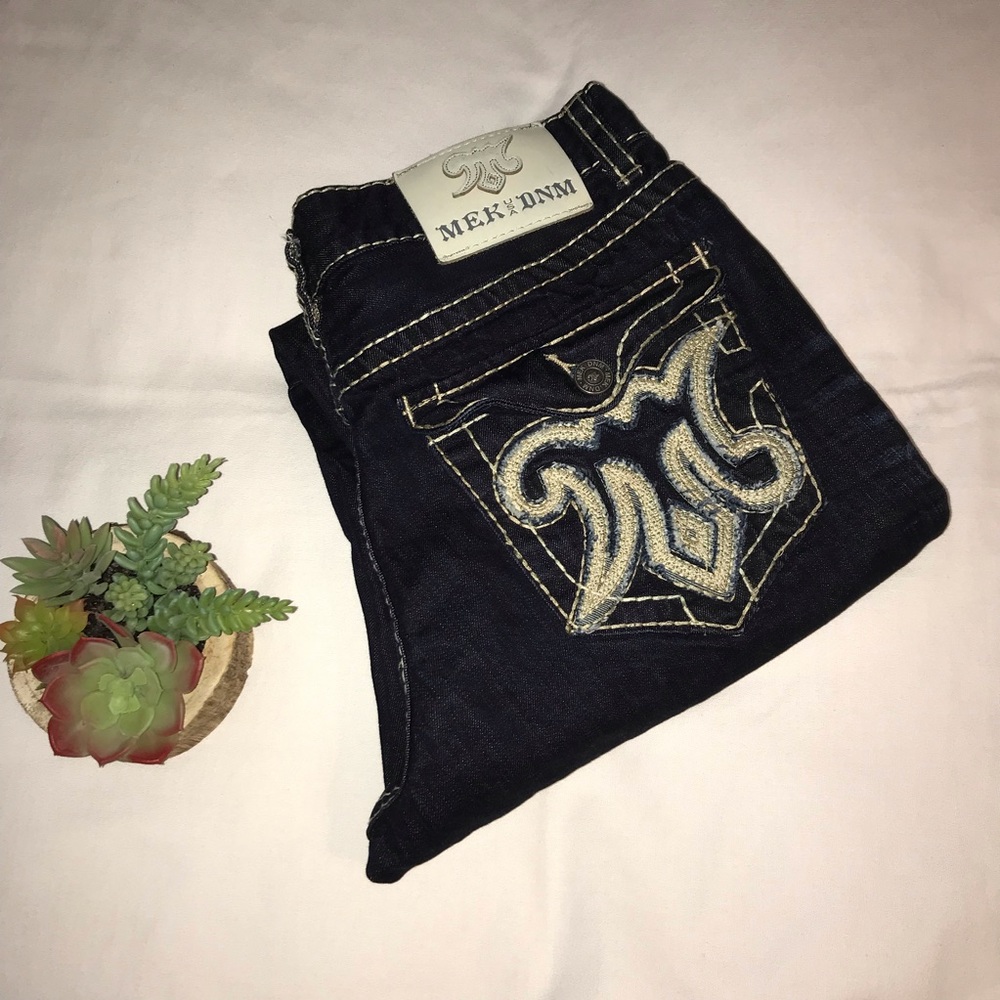 SOLD ✨MEK DNM Distressed Jeans Denim - Picture 7 of 8